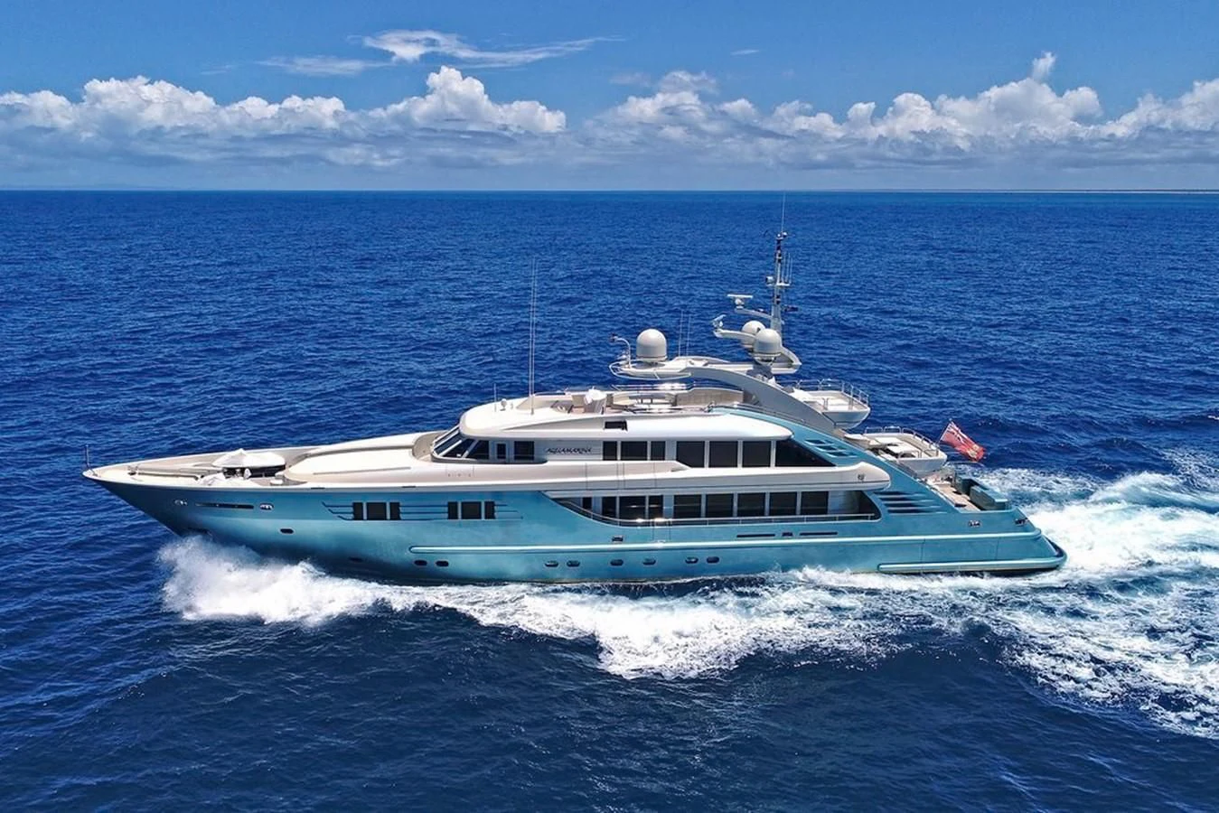 a boat on the water aboard AQUAMARINA Yacht for Sale