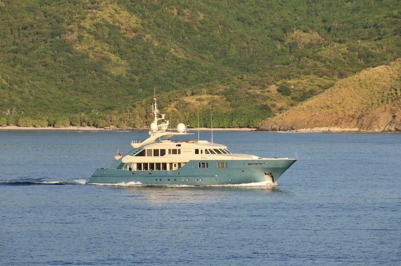 a boat on the water aboard AQUAMARINA Yacht for Sale