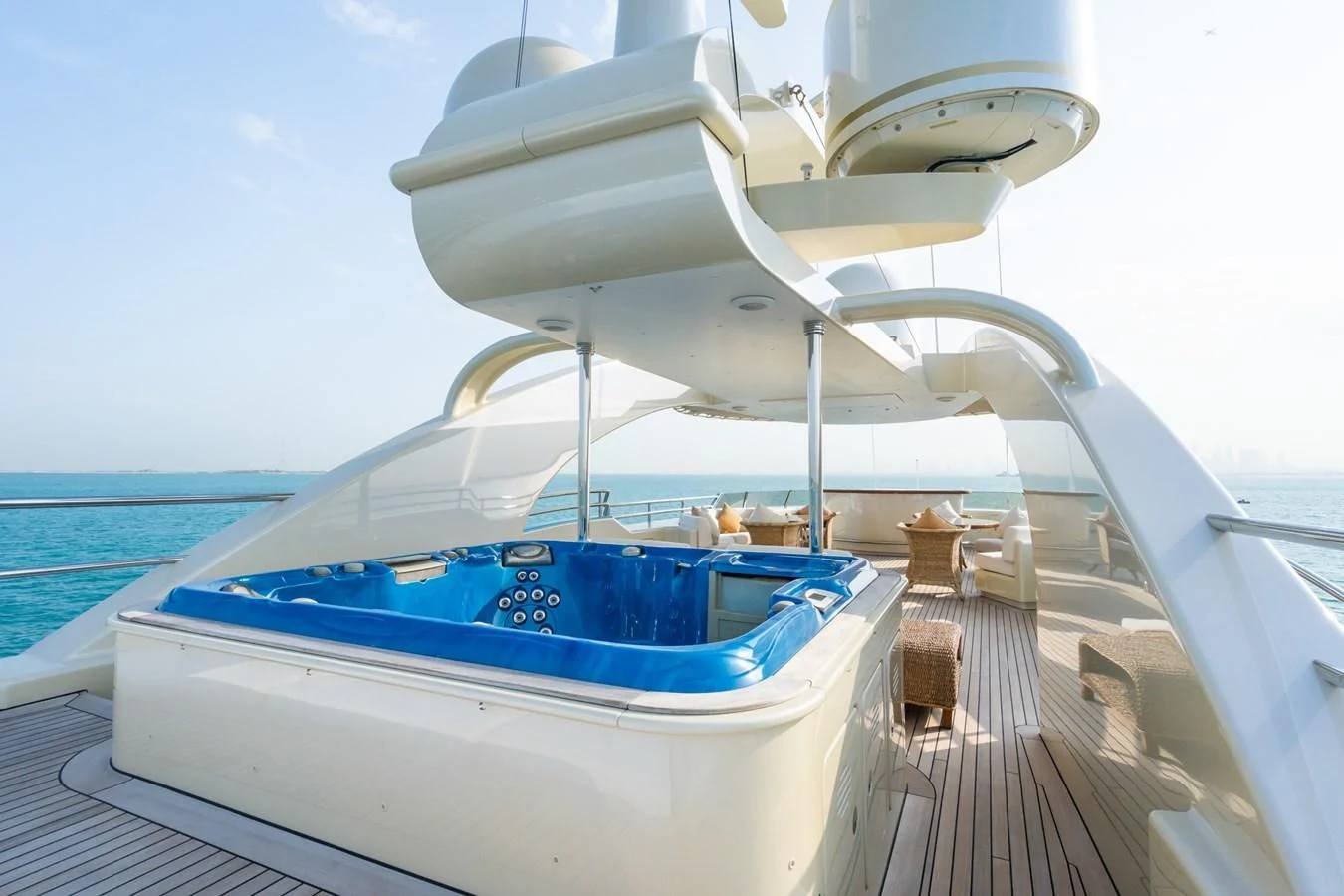 a boat on the water aboard AQUAMARINA Yacht for Sale