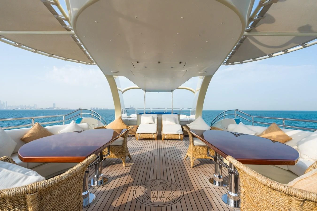 a boat on the water aboard AQUAMARINA Yacht for Sale