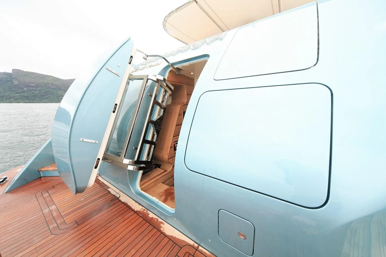 a boat on the water aboard AQUAMARINA Yacht for Sale
