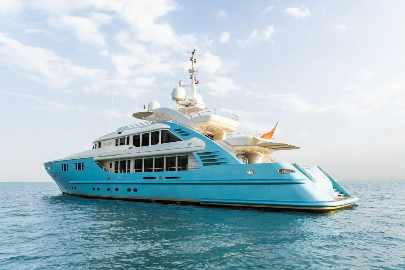 a boat in the water aboard AQUAMARINA Yacht for Sale