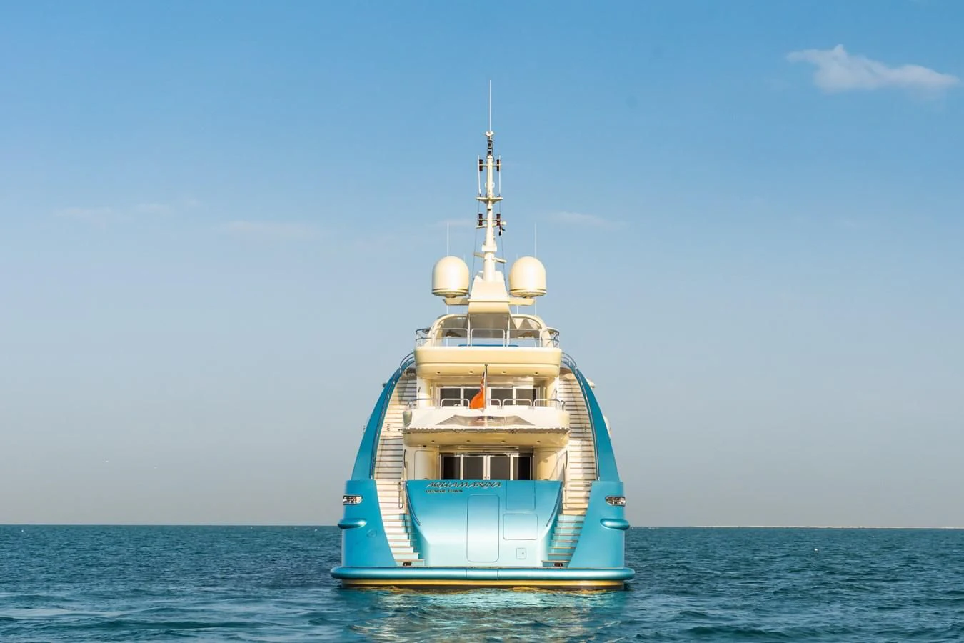 a boat in the water aboard AQUAMARINA Yacht for Sale