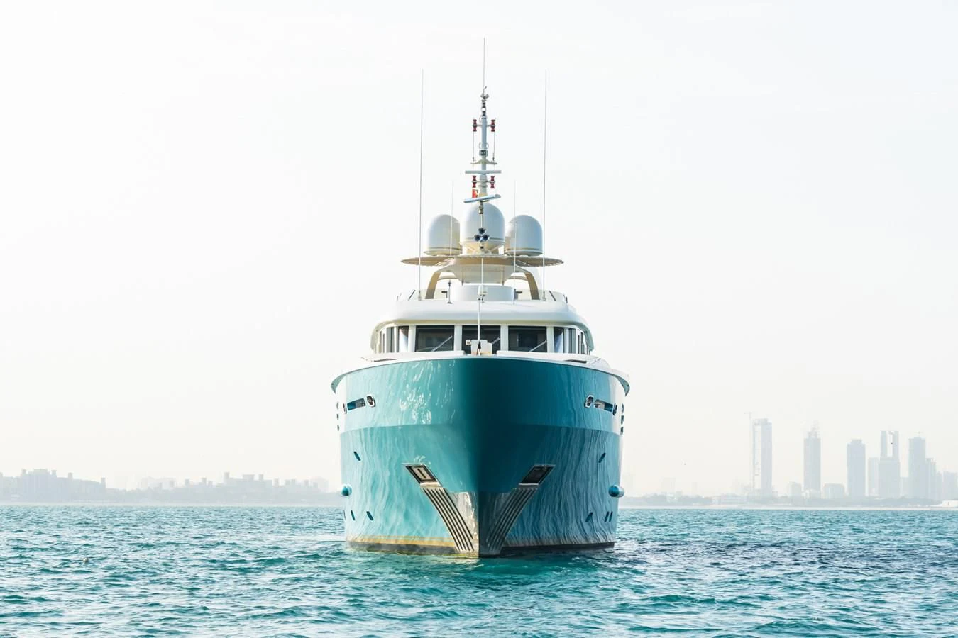 a boat in the water aboard AQUAMARINA Yacht for Sale