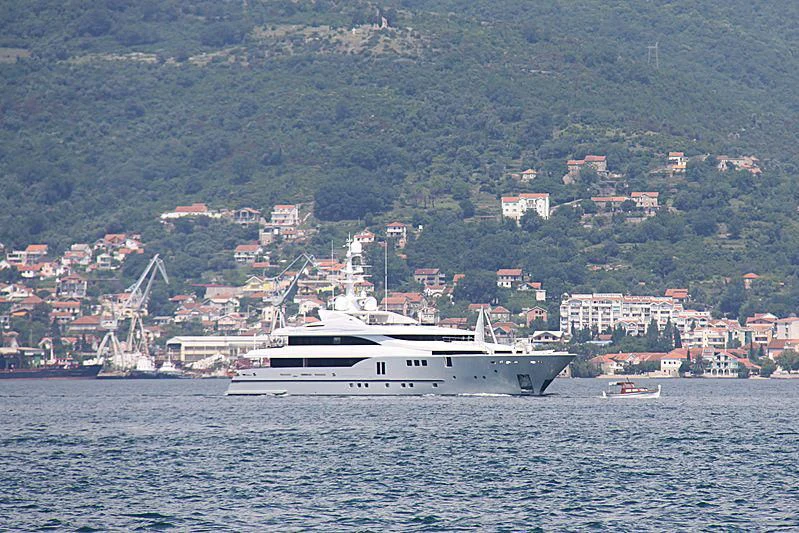 a ship in the water aboard PERSEFONI I Yacht for Sale