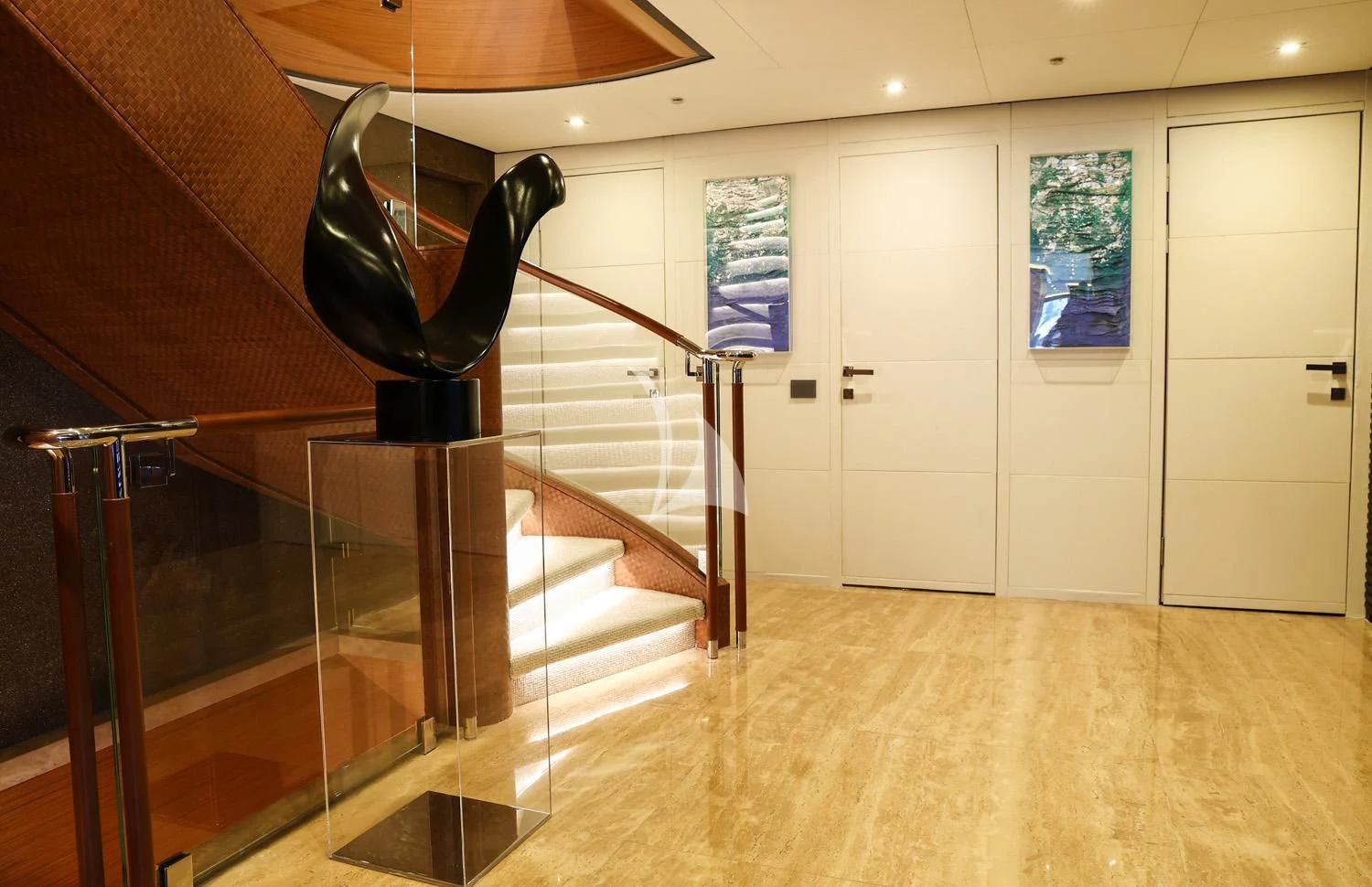a large black machine in a room aboard PERSEFONI I Yacht for Sale