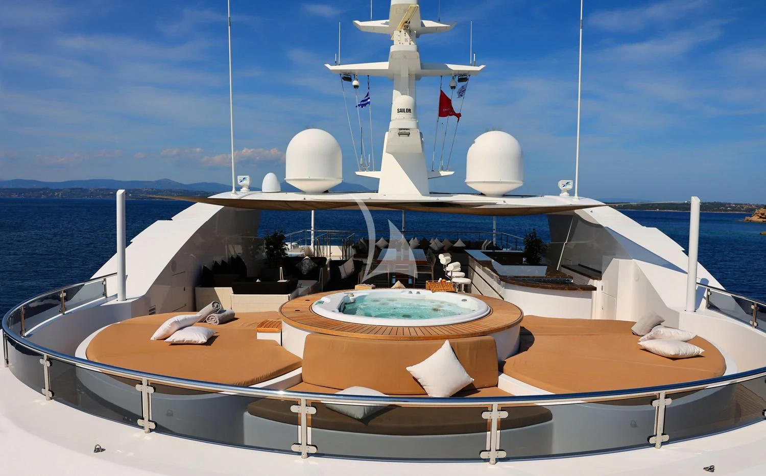 a boat on the water aboard PERSEFONI I Yacht for Sale