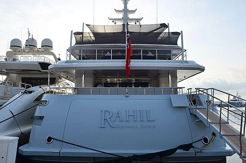 a large white boat aboard PERSEFONI I Yacht for Sale