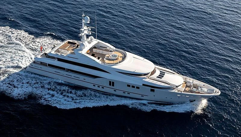 a ship on the water aboard PERSEFONI I Yacht for Sale