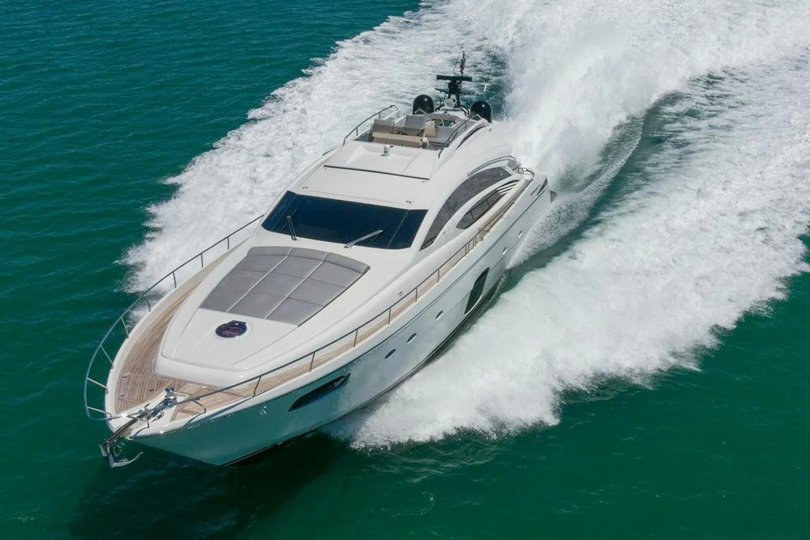 a ship on the water aboard VIDI Yacht for Sale