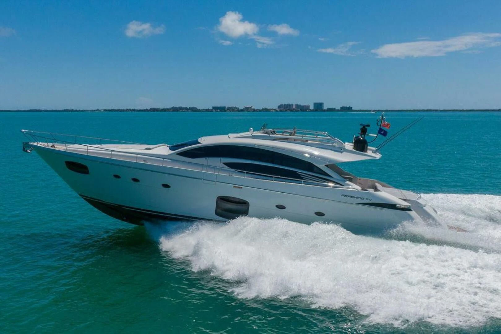 a boat on the water aboard VIDI Yacht for Sale
