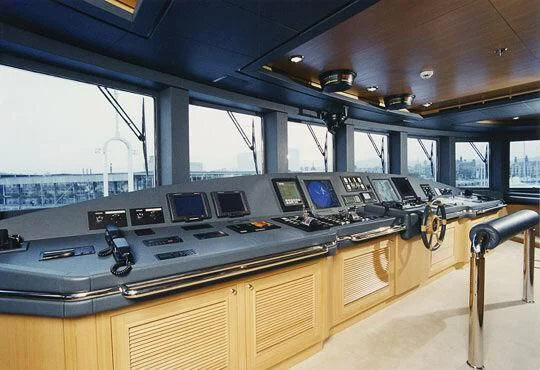 inside of a vehicle aboard TUEQ Yacht for Sale