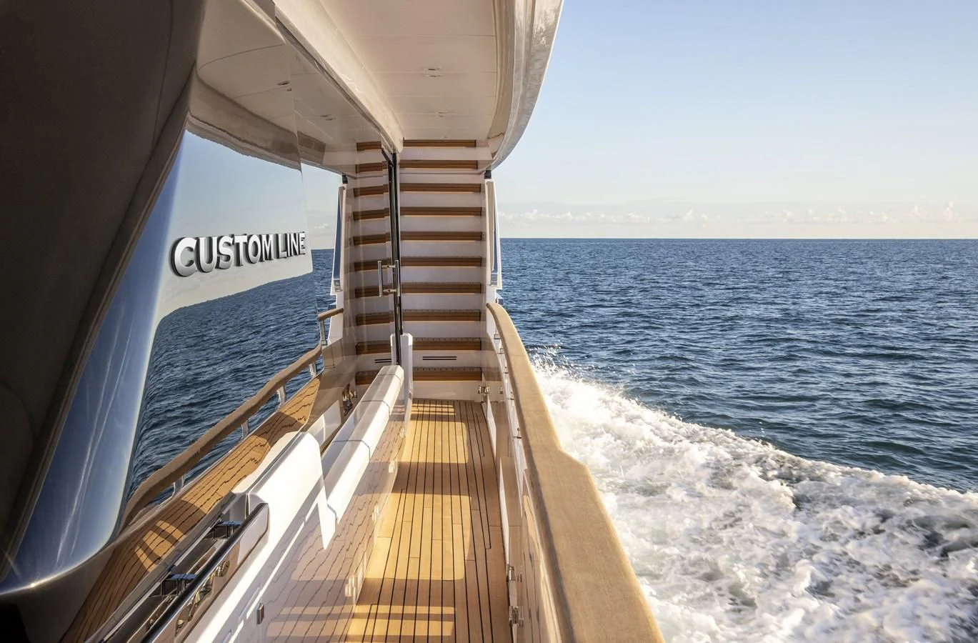 a boat on the water aboard UPSTREAM Yacht for Sale
