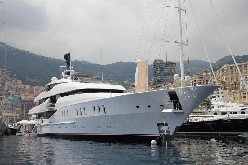 a white yacht in the water aboard HAMPSHIRE Yacht for Sale