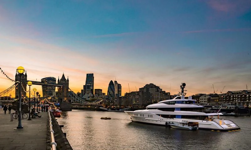 a boat on the water aboard HAMPSHIRE Yacht for Sale