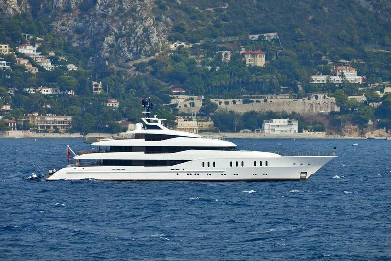 a boat on the water aboard HAMPSHIRE Yacht for Sale