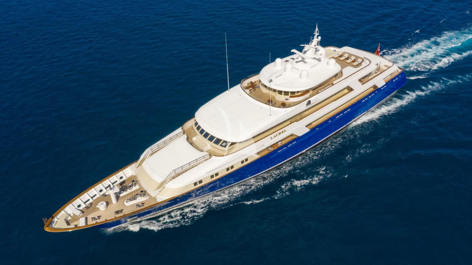 a ship in the water aboard LAUREL Yacht for Charter
