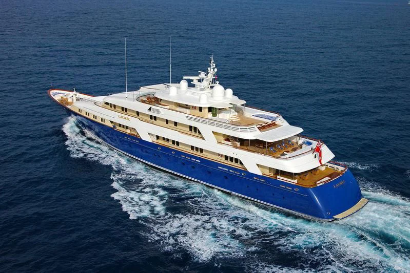 a ship on the water aboard LAUREL Yacht for Charter