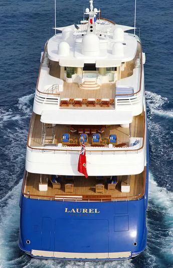 a boat in the water aboard LAUREL Yacht for Charter