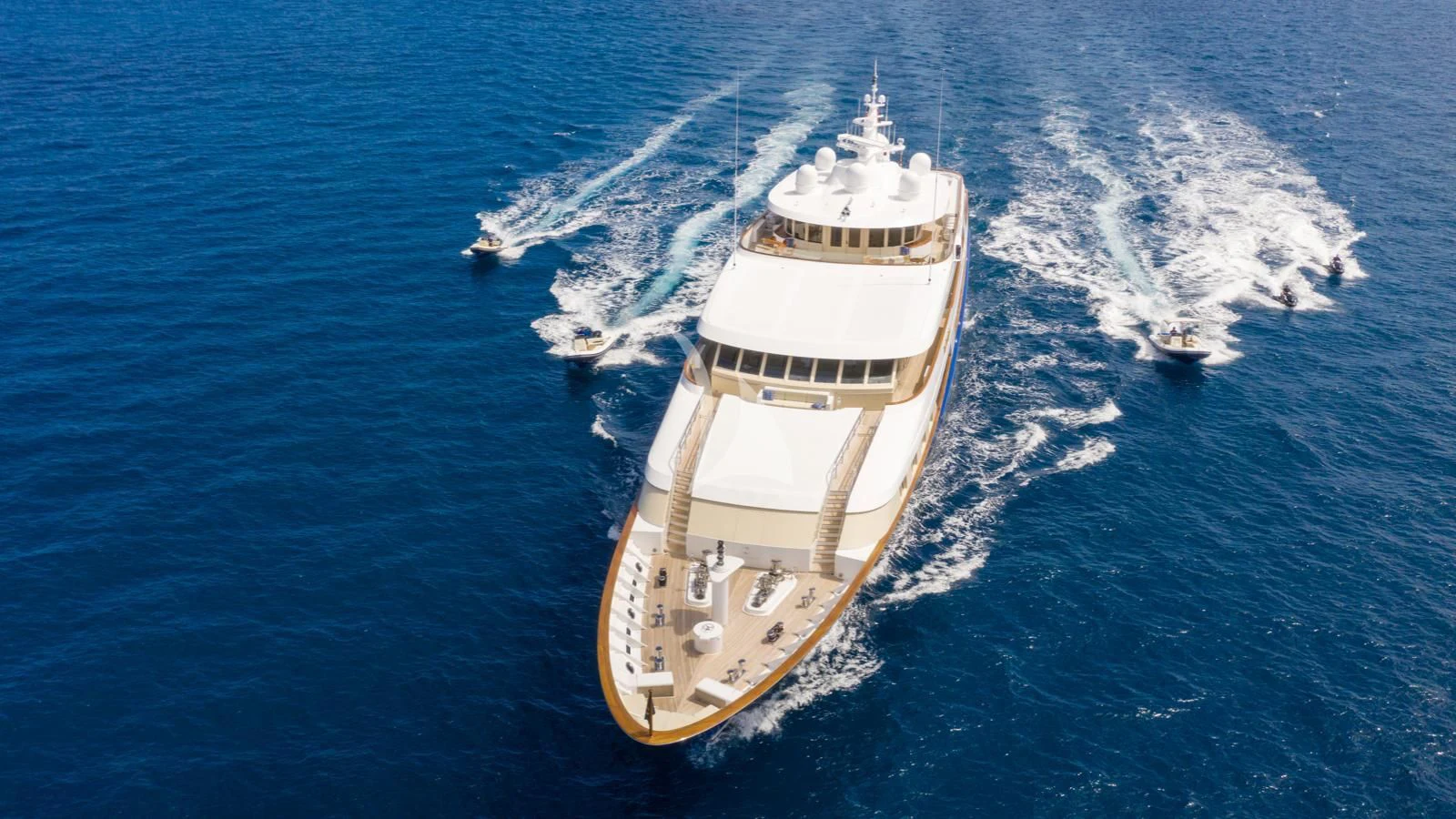 a ship sailing on the sea aboard LAUREL Yacht for Charter