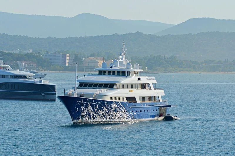 a couple of boats in the water aboard LAUREL Yacht for Charter