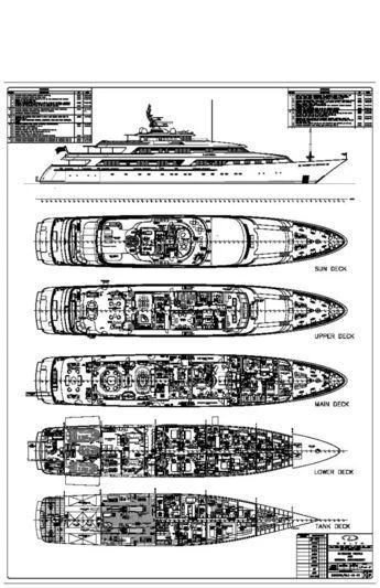 diagram, engineering drawing aboard LAUREL Yacht for Charter