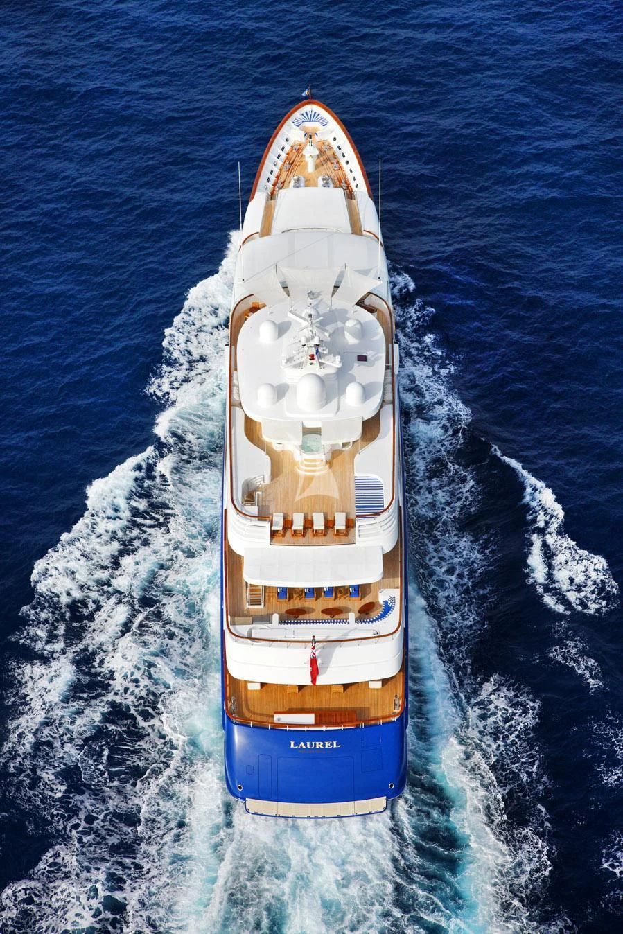 a ship in the water aboard LAUREL Yacht for Charter