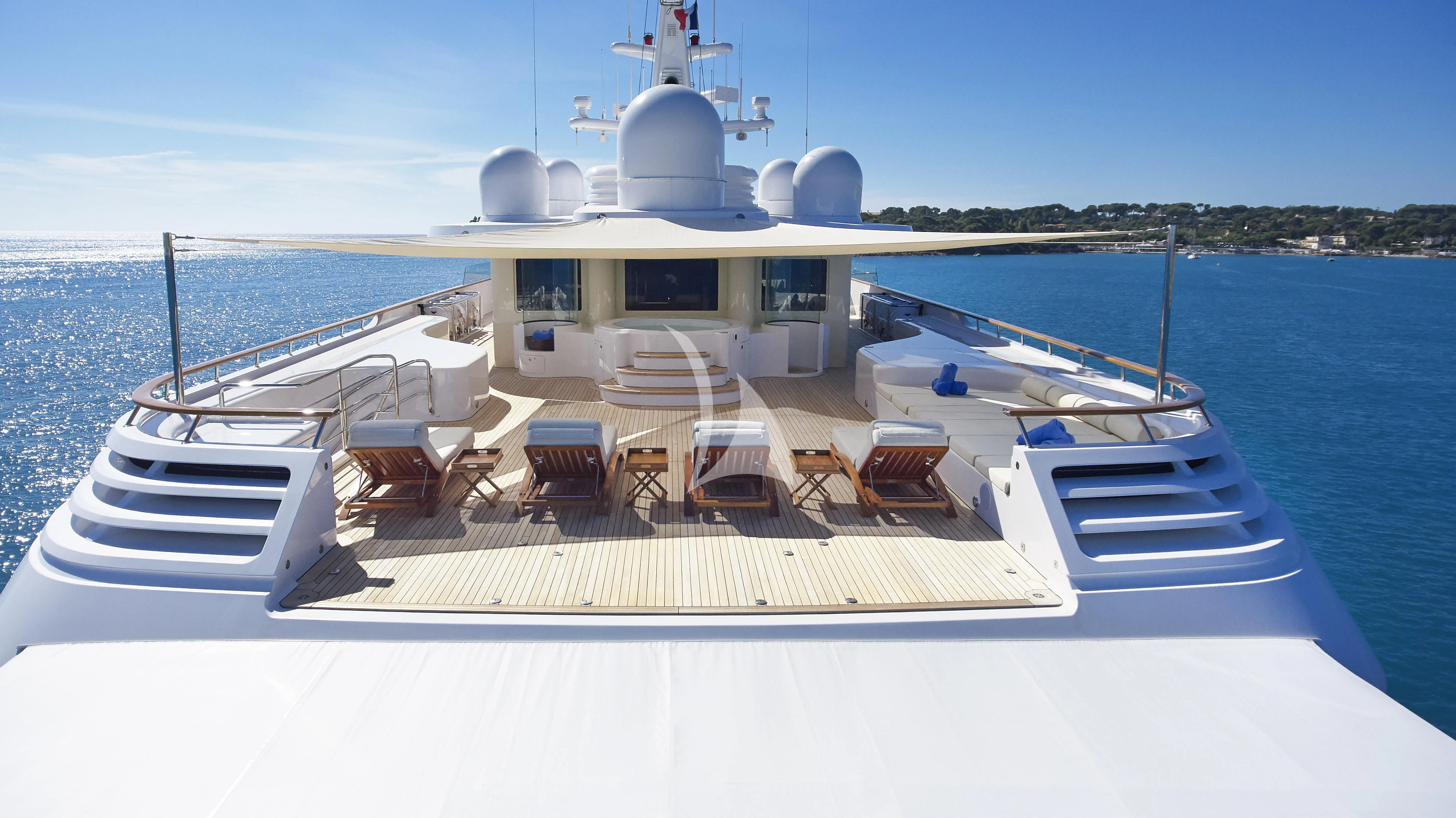 a boat on the water aboard LAUREL Yacht for Charter