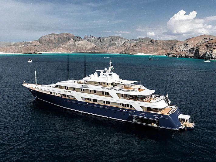 a boat in the water aboard LAUREL Yacht for Charter