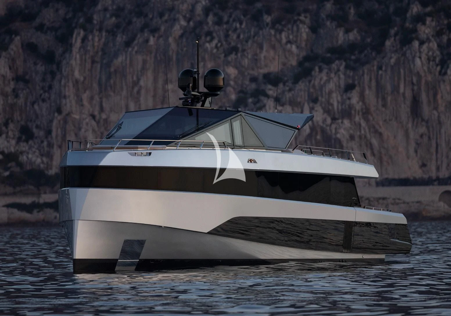 a boat in the water aboard BAD MUTHA Yacht for Sale