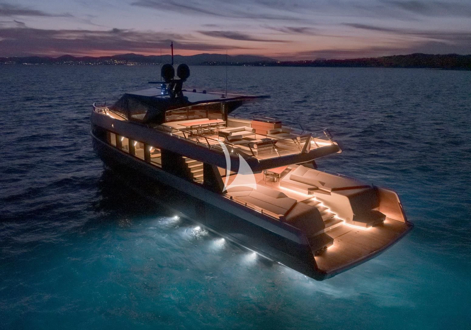 a boat in the water aboard BAD MUTHA Yacht for Sale