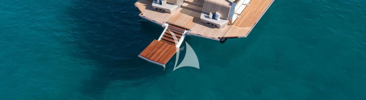 a boat in the water aboard BAD MUTHA Yacht for Sale