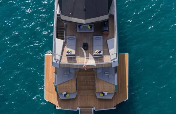 a boat on the water aboard BAD MUTHA Yacht for Sale