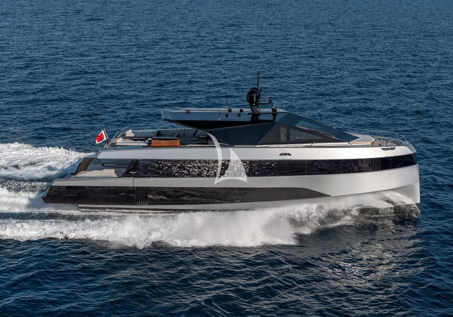 a boat on the water aboard BAD MUTHA Yacht for Sale