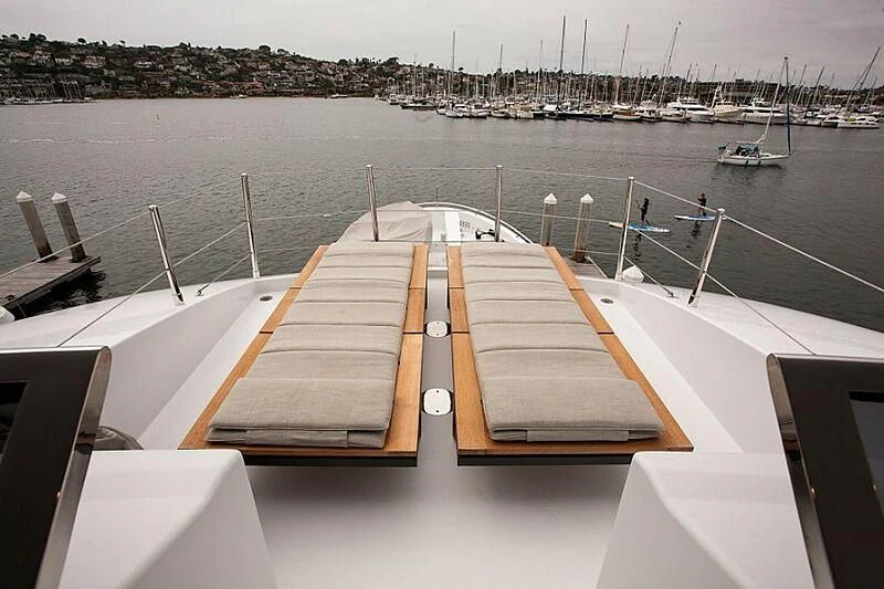 a boat on a dock aboard LACEY KAY Yacht for Sale