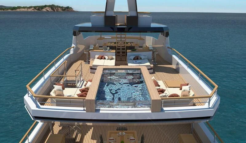 a boat on the water aboard BOW SPRIT Yacht for Sale