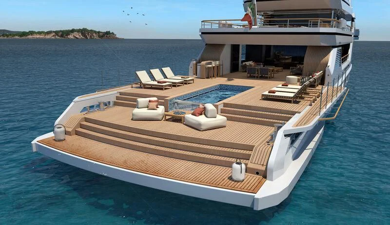 a boat on the water aboard BOW SPRIT Yacht for Sale