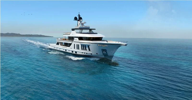 a boat on the water aboard BOW SPRIT Yacht for Sale