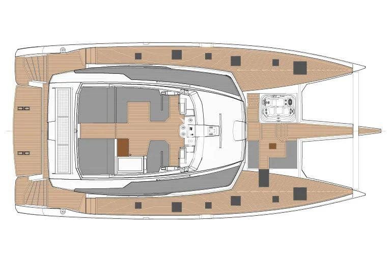 engineering drawing aboard MUS 3 Yacht for Charter