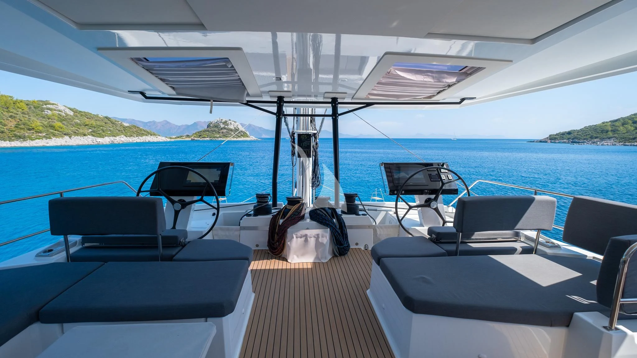 a boat on the water aboard MUS 3 Yacht for Charter