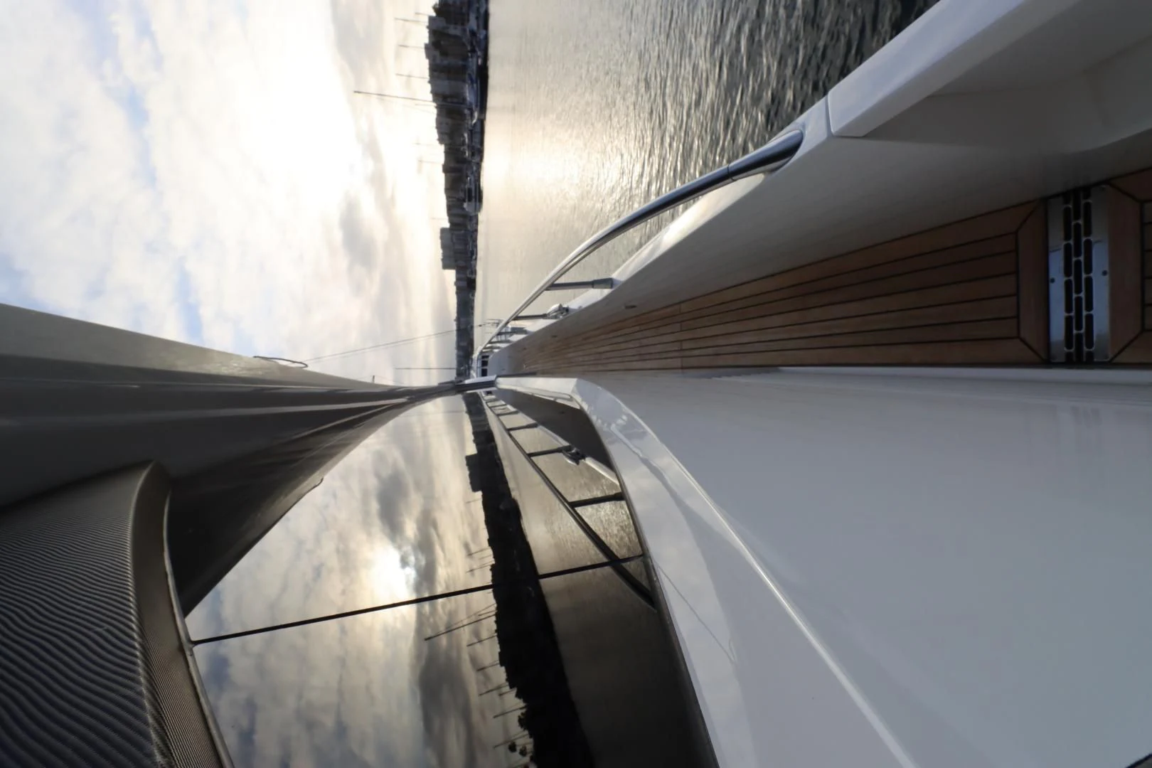 a building with a glass roof aboard MOJO RISIN Yacht for Sale