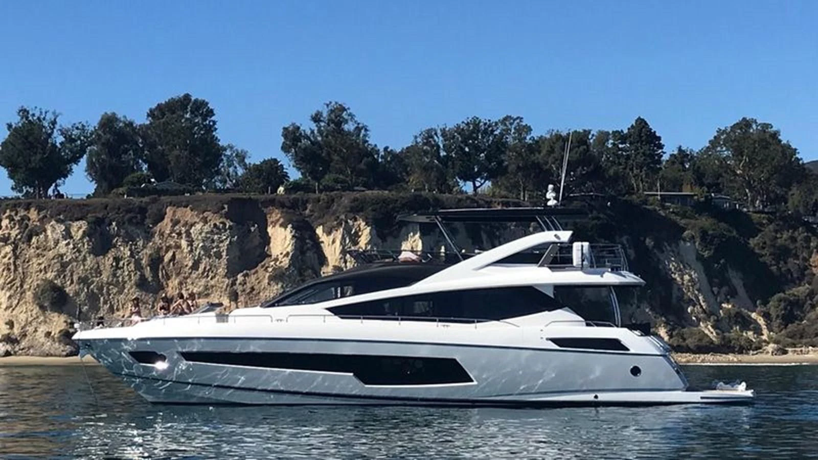 a boat on the water aboard MOJO RISIN Yacht for Sale