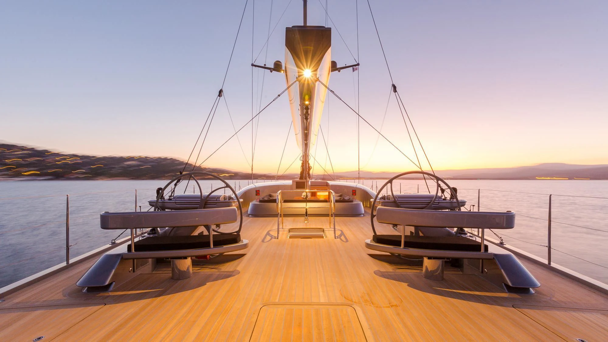 a boat on a dock aboard SWAGGER Yacht for Sale
