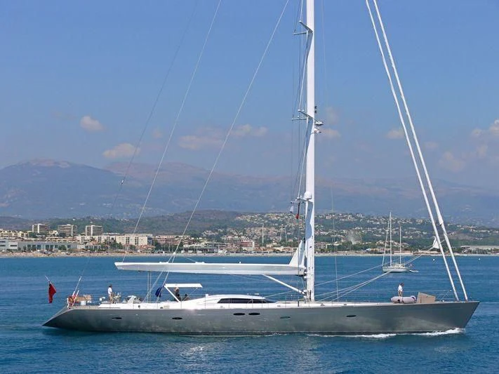 a sailboat on the water aboard SWAGGER Yacht for Sale