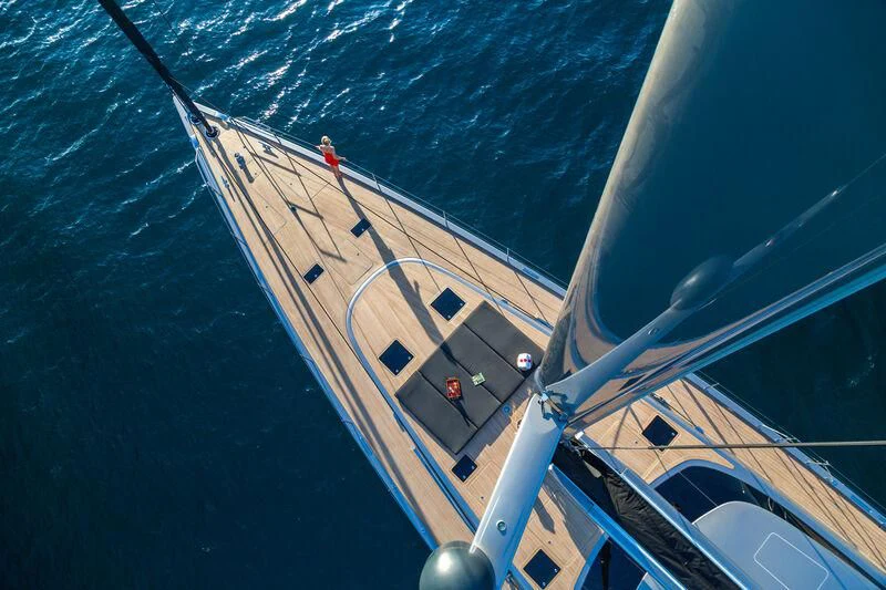 a boat with people on it aboard SWAGGER Yacht for Sale