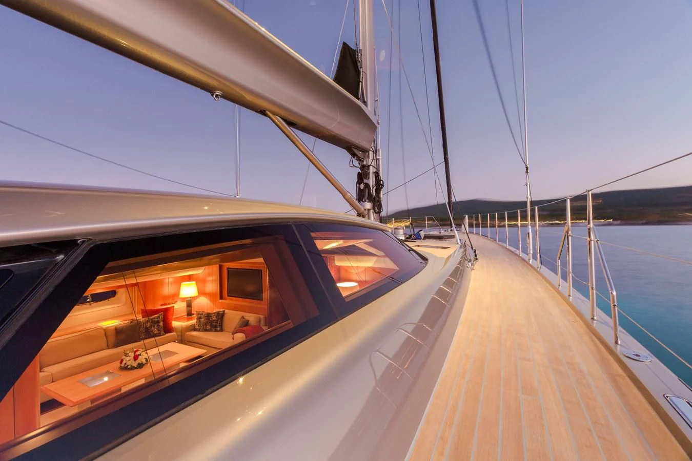 a boat on a body of water aboard SWAGGER Yacht for Sale