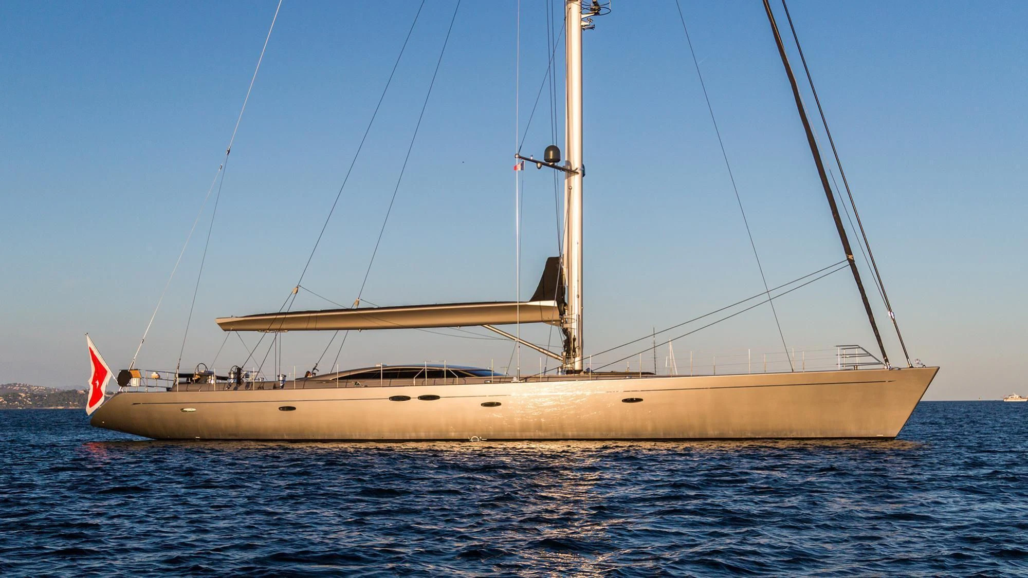 a sailboat on the water aboard SWAGGER Yacht for Sale