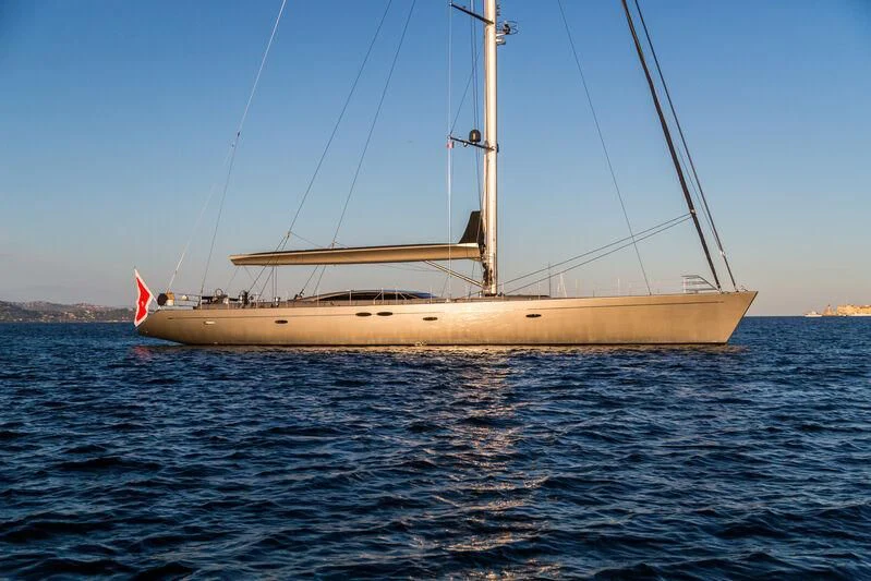 a sailboat on the water aboard SWAGGER Yacht for Sale