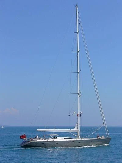 a sailboat on the water aboard SWAGGER Yacht for Sale