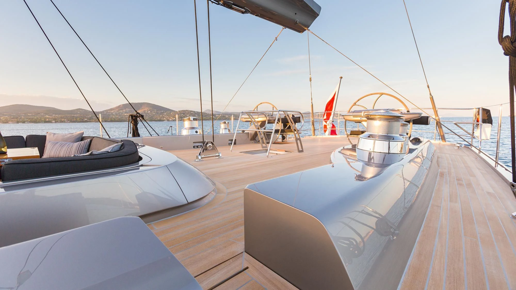 a boat on the water aboard SWAGGER Yacht for Sale